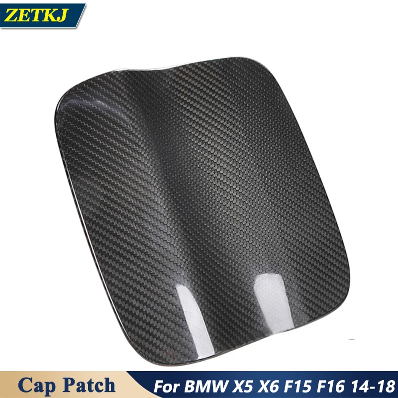 

Накладка на крышку топливного бака из настоящего углеродного волокна, наклейка на автомобиль для BMW X5 X6 F15 F16 2014-2018