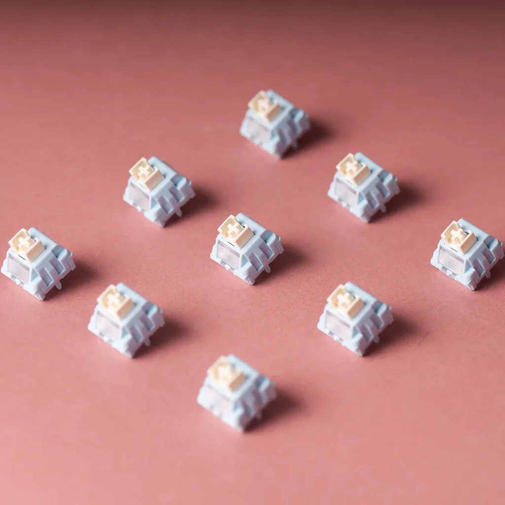 XLLAB x LICHICX 요거트 사일런트 스위치 35g 45g 리니어 무소음 핫스왑 PC PA66 POM 스템 스위치 기계식 키보드 무소음 스위치
