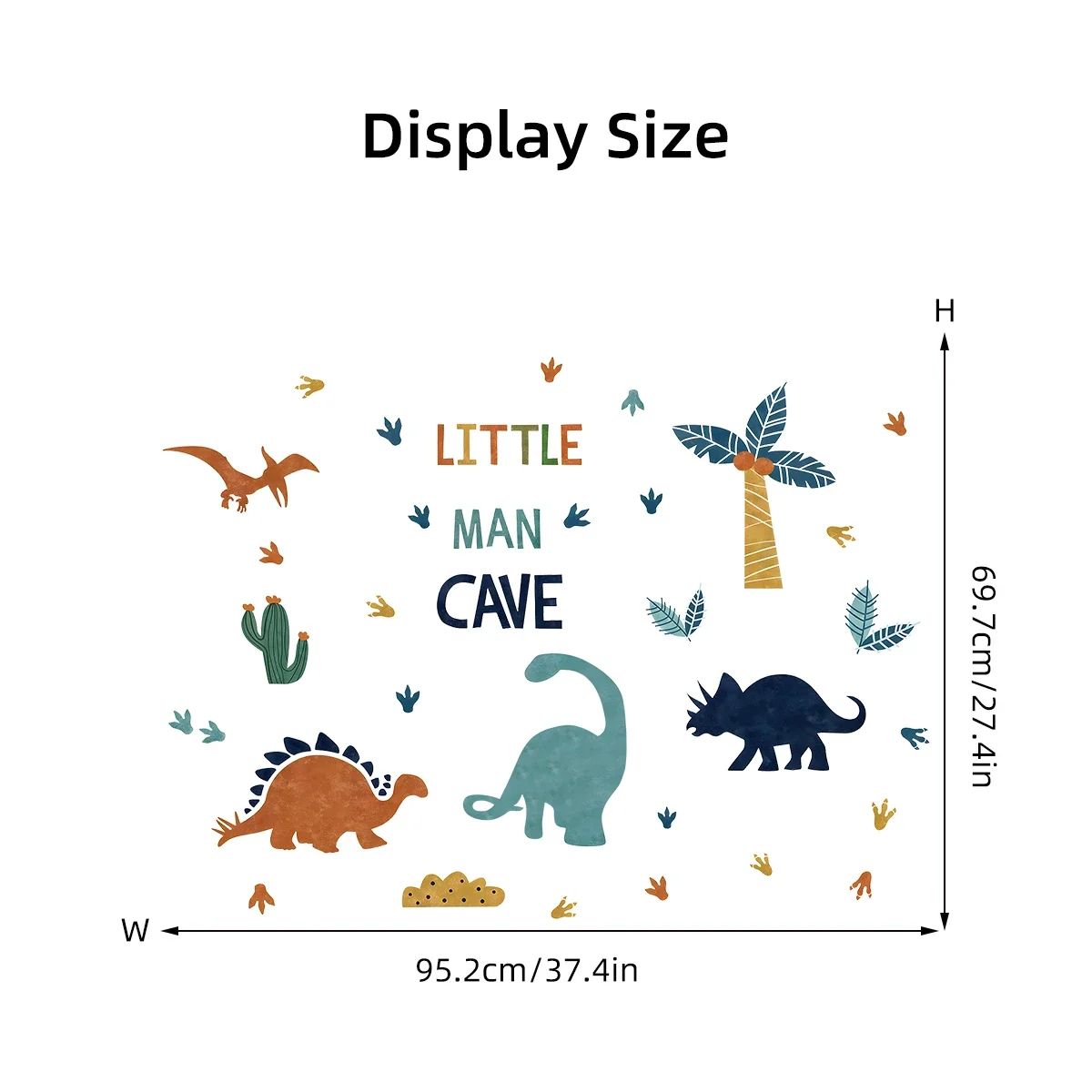 Cartoon Animals Dinosaur Wall Stickers Kids Room Baby Nursery Living Room Bedroom Decoration wall stickers,vinyl decal stickers,children room decoration