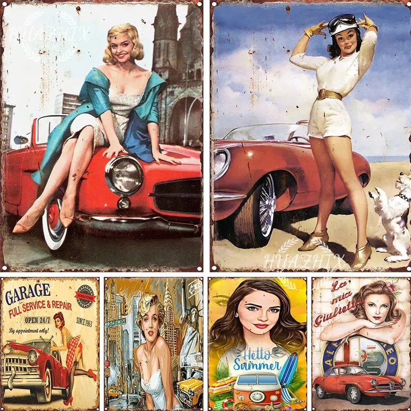 

Romeo Car Tin Sign Poster Vintage Poster Metal Sign Decoration Wall Plate Living Room Plaque Man Cave Bar Cafe Decor Accessories