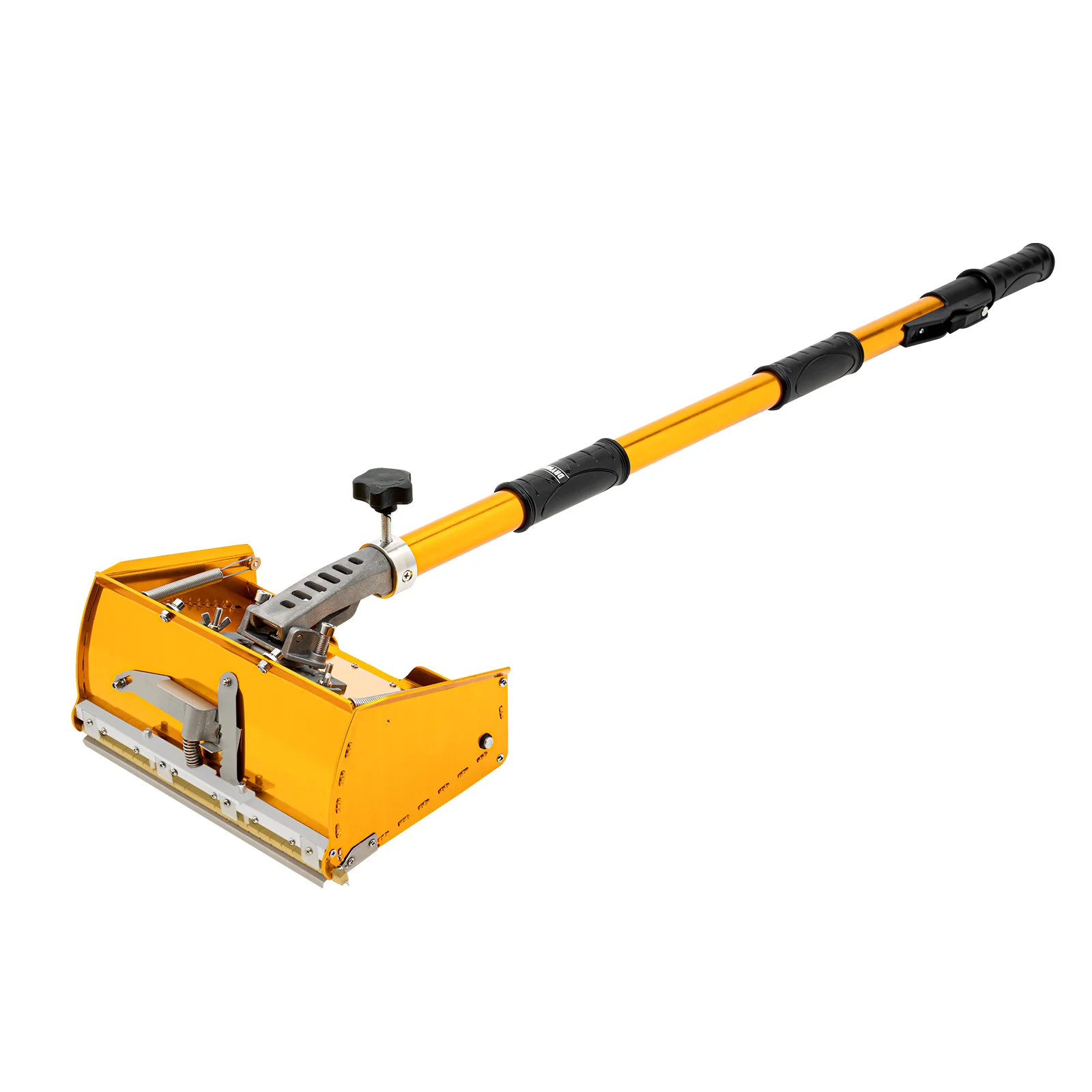 Hand Wall Repair Putty Box Tool Putty Smoother Adjustable 3.4-5.5ft Handle 360° Rotating Head for Walls Ceilings Decoration