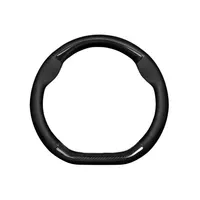 Genuine Leather Car Steering Wheel Cover, Carbon Fiber Grip, All-Season Anti-Slip Breathable Steering Wheel Cover for Vehicles 5