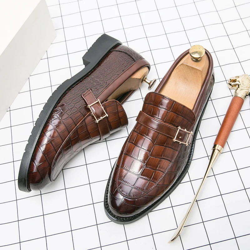 

Fashion Men's Shoes Casual Men Luxury Bussiness Formal Work office Shoes Designer Moccasins Breathable Slip On Men Driving Shoes