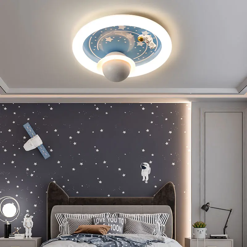 Childrens Astronaut Space Light Astronaut Moon Ceiling Lights