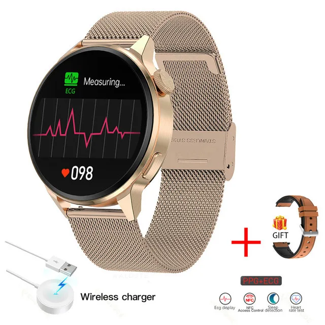 2022 NFC Bluetooth Call Smart Watch Men Sport GPS Track Watch Wireless Charging Heart Rate ECG PPG Smartwatch For Huawei Xiaomi 