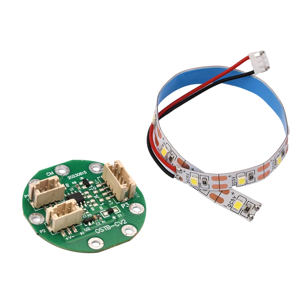 Round RGB LED Colorful River Light Touch Induction Switch Air Separator River Table Light Strip Cell DIY Coil Kit Drive Module