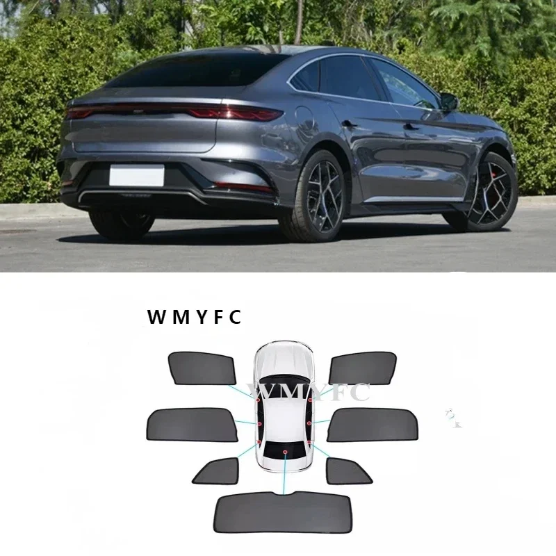 

Аксессуары для BYD HAN EV 2020 2021 2022, индивидуальный автомобильный солнцезащитный козырек, Фотошторы, козырек-сетка UV тепловой солнцезащитный козырек