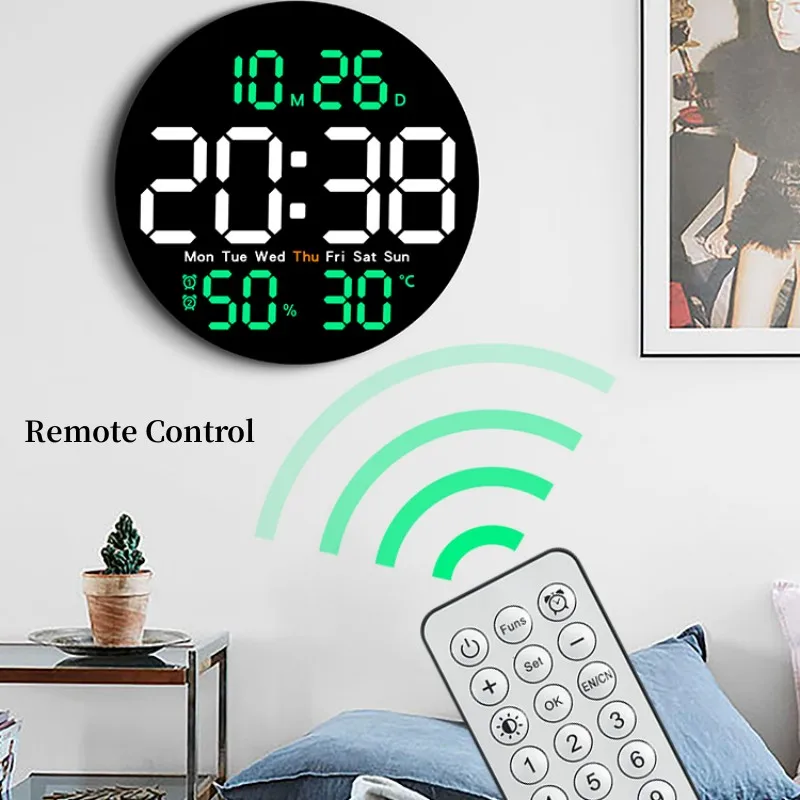 10-Inch LED Digital Wall Clock 1