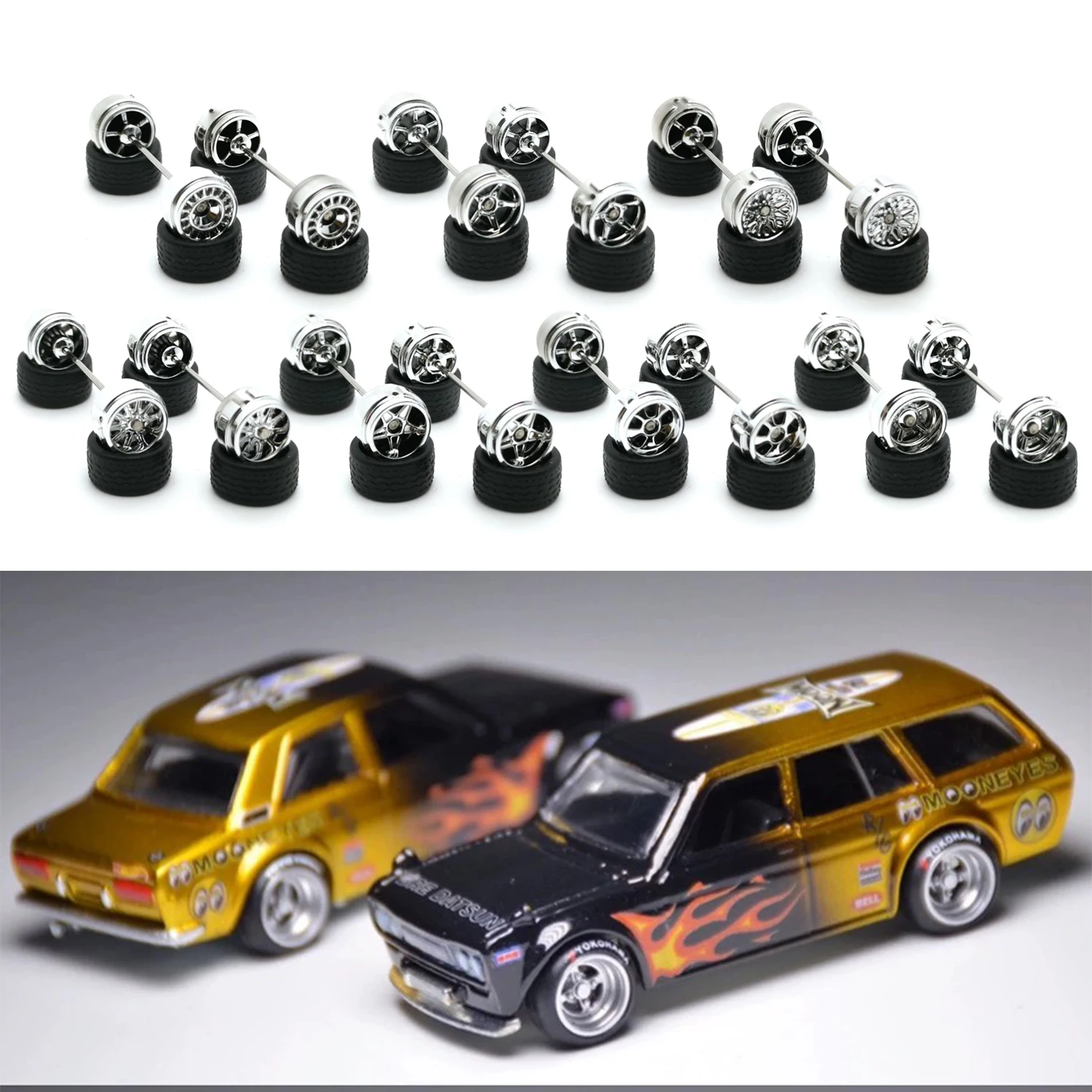 

1 комплект, колесные диски для автомобилей в масштабе 1/64