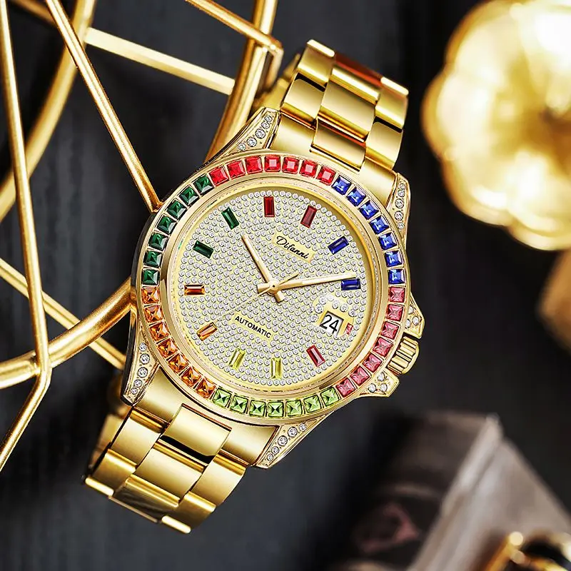 

Difanni Men's Mechanical Automatic Watch Men Fashion Self-Winding Watches Luxury Luminous Retro Wristwatch Relogio Masculino
