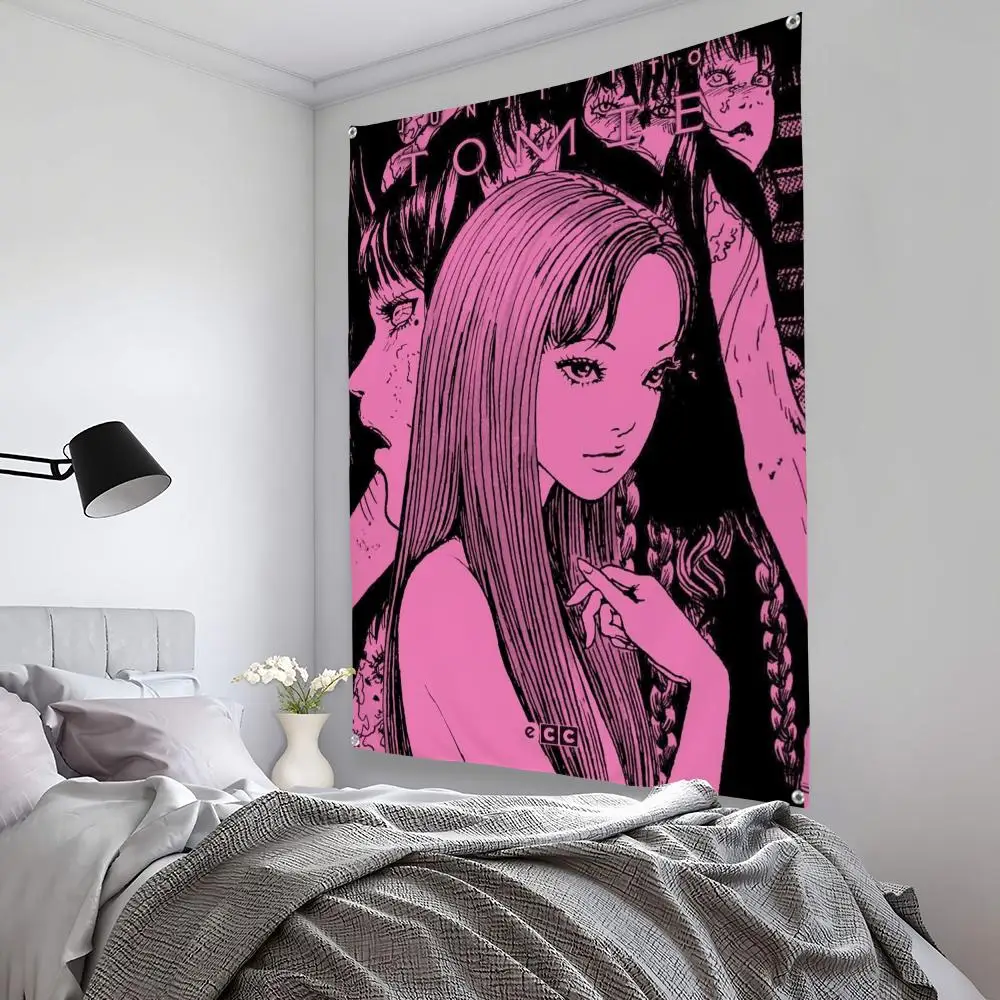 Retro Cool Girl Tapestry Art Decor for Bedroom, Living Room, Bar, and Outdoor Spaces