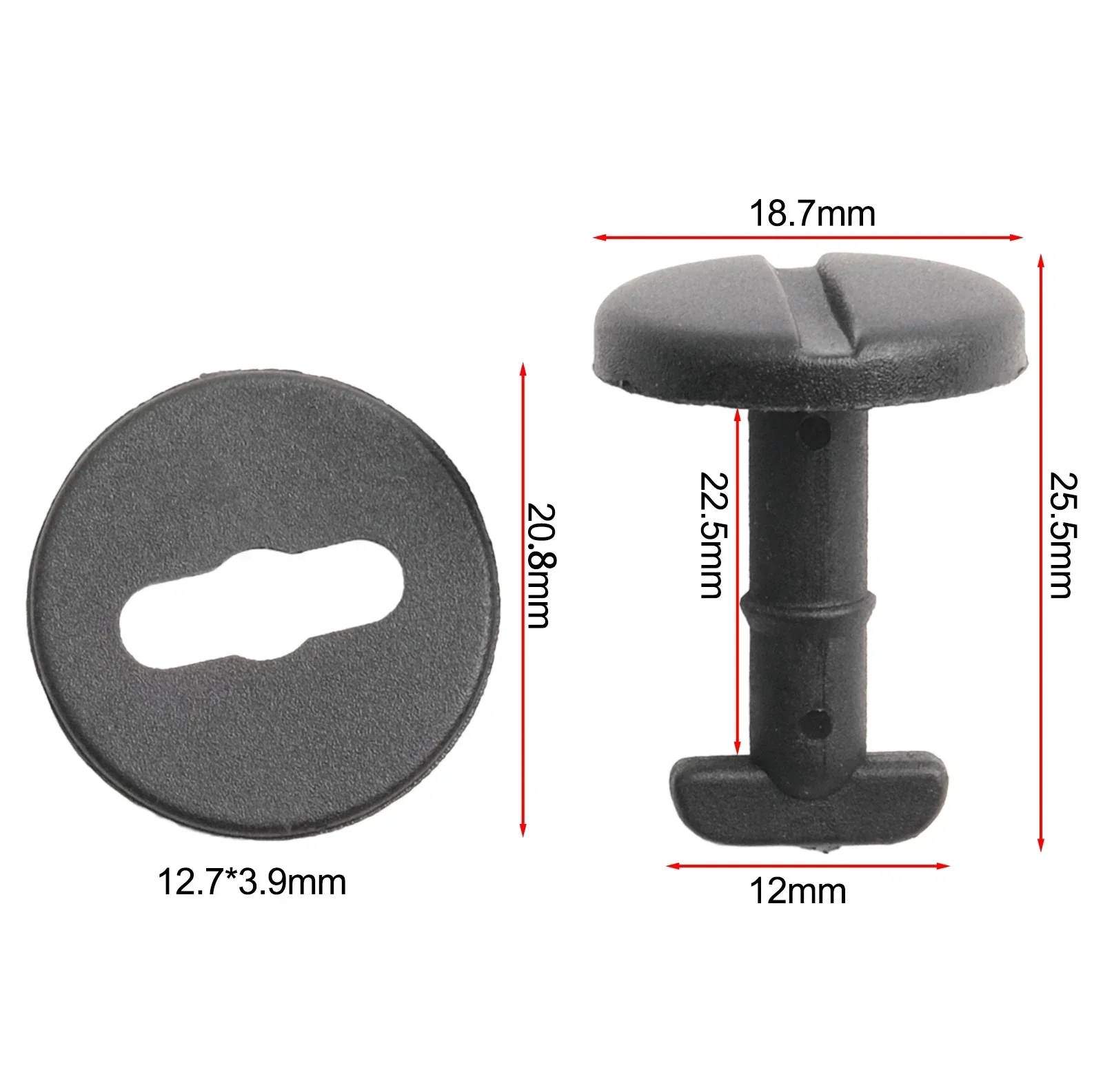 10pcs For BMW Floor Carpet Mat Clips E36 E46 E38 E39 Series Lock With Washers Foot Pad Buckle 51471881521, 82119410191 Accessori