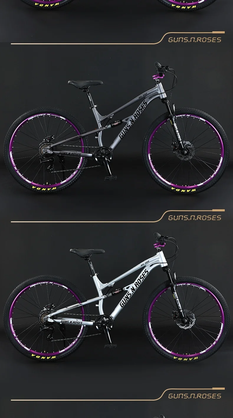 SKIG Mountain Bikes Variable-speed Adult Student Youth Soft-tail Shock-absorbing Downhill Off-road And Road Bikes