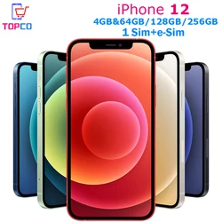 iPhone 12 5G 64GB 128GB 256GB 5G LTE Original Mobile phone IOS A14 Bionic Hexa Core 6.1'' Dual 12MP Face ID eSim 4GB RAM NFC