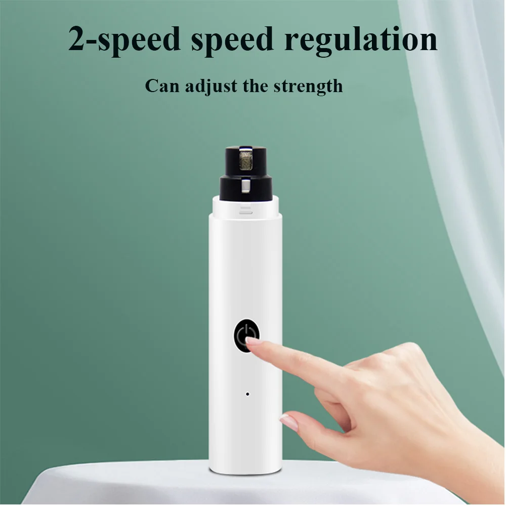 1PC Dog Nail Grinder USB Rechargeable Electric Dog Nail Clippers Pet Grooming Equipment Clipper For Cat Cutter
