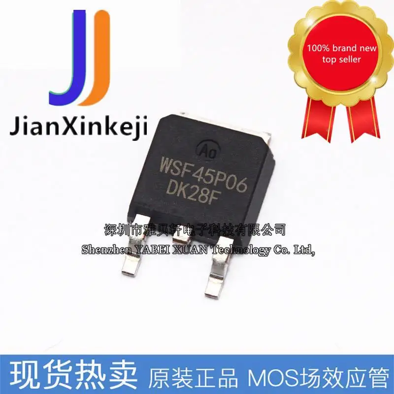 

20 шт., 100% оригинальный новый SMD WSF45P06 SMD TO252 P, канал 45 а 60 в