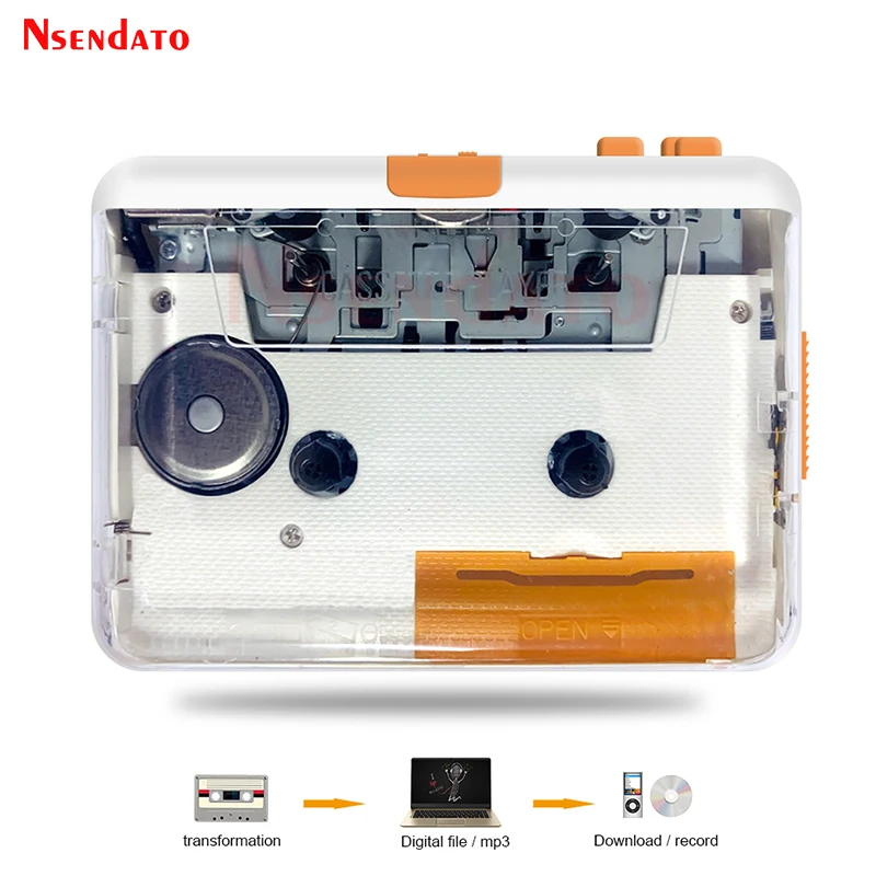 Lettore Di Cassette Radio Usb In Plastica Super Usb Cassette Tape To Mp3 Pc Player Converter Cattura Lettore Musicale Registratore Di Cassette