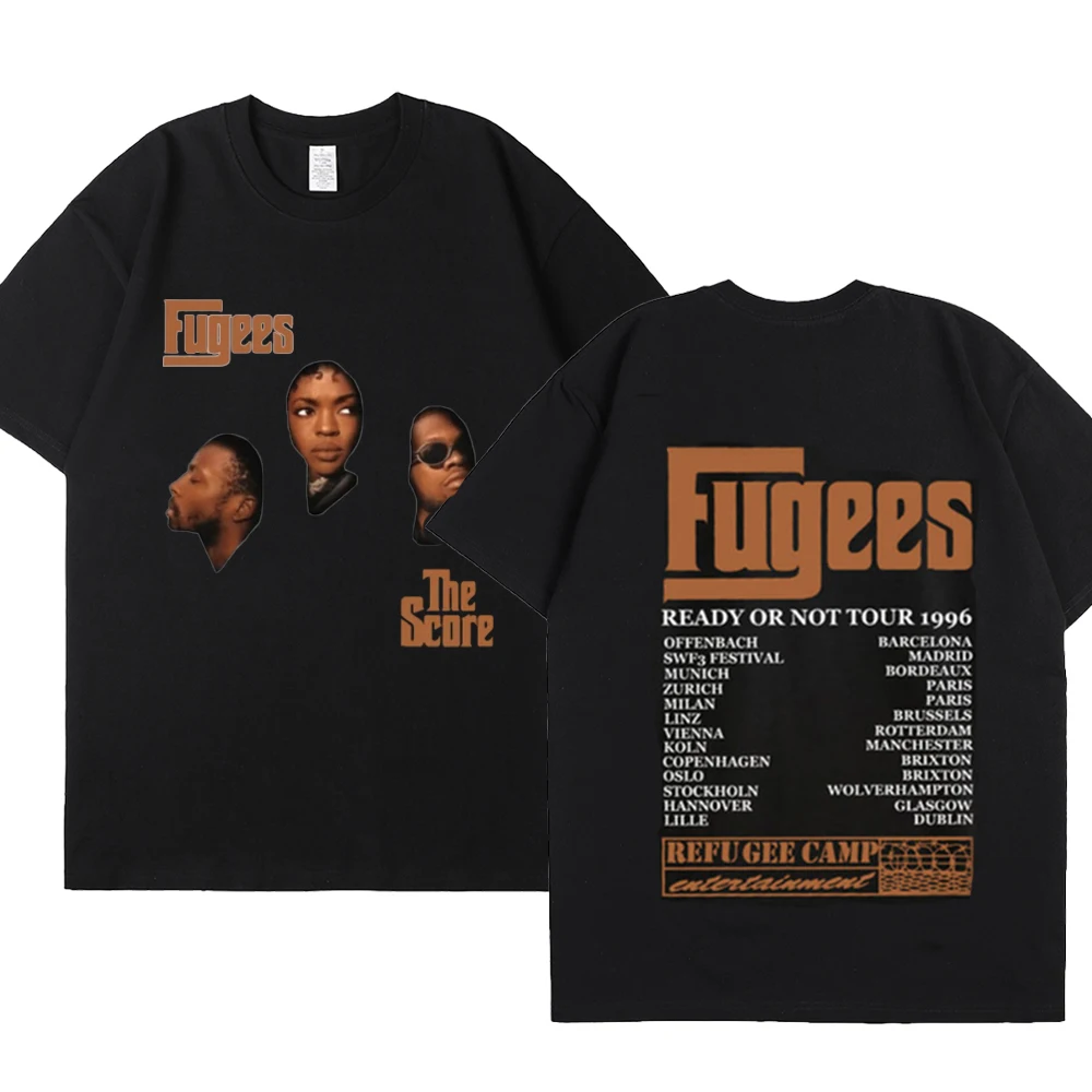 FUGEES' READY OR NOT LYRIC LONG SLEEVE TEE Lauryn Hill 25周年