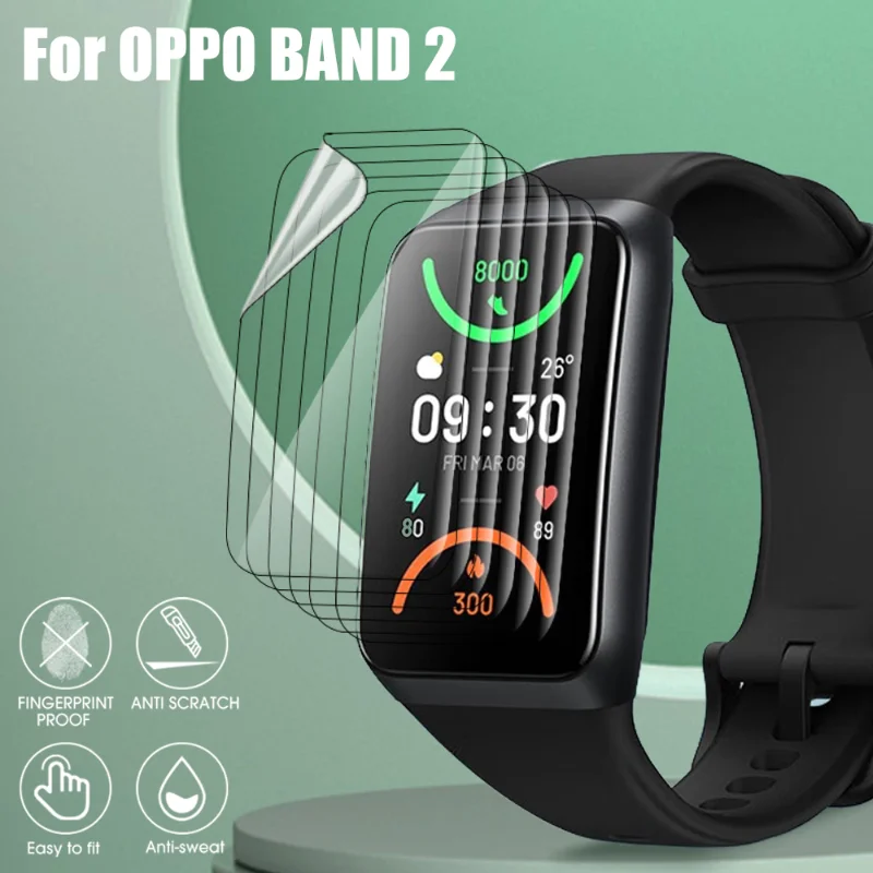 

1-5 шт. Гидрогелевая пленка для защиты экрана для OPPO Band 2 мягкая защитная пленка аксессуары для смарт-часов для OPPO Band 2 не стекло