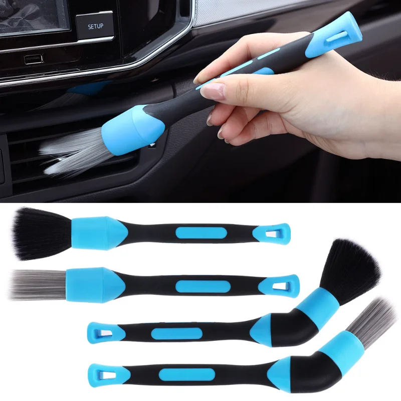 

Universal Car Dashboard Cleaning Brush Car Detailing Brushes Door Wheel Boss Duster Solid Wood Soft Bristles Car Cleaning To