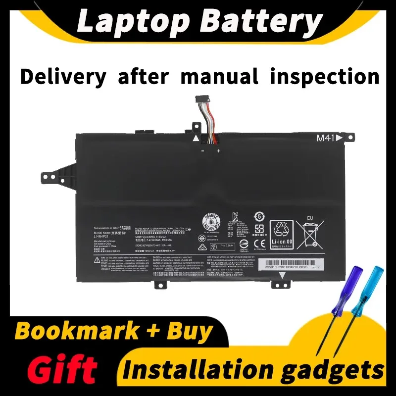 

For Lenovo Zhaoyang K41-70/80 M41-70/80 L14S4P21 L14M4P21 L14M3P22 L14S3P21 7.4V 60wh Laptop Battery