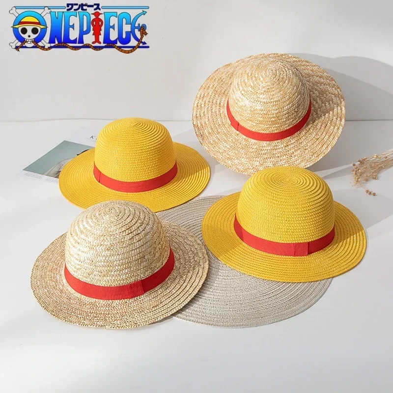 

Anime One Piece Cosplay Straw Hat Luffy Same Cosplay Costumes Accessories Halloween Carnival Comic-con Sun Hat Gift Kids Adults