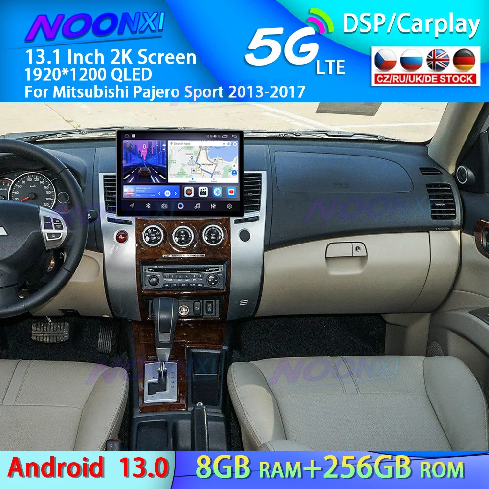 

Android 13.0 For Mitsubishi Pajero Sport 2013-2017 Wireless CarPlay GPS Navigation Car Radio Multimedia Player Carplay Head Unit