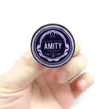 

Amity Island Harbor Patrol Hard Enamel Pins Great White Shark Inspired Badge Thriller Movie Brooch Jaws Movie Jewelry Accessory