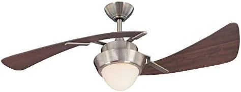 

7231100 Harmony Indoor Ceiling Fan with Light, 48 Inch, Brushed Nickel Portable ac Small fan Summer gadgets Handheld fan Camping