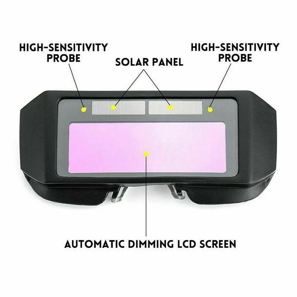 

Solar Powered Auto LCD Darkening Welding Mask Helmet Eyes Goggle Welder Glasses Frame Welder Mask Chameleon Light Filter Helmet