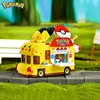 Pokemon Car Classic Anime  Center House Pikachu Mewtwo Charizard Venusaur Building Blocks Bricks Sets Model DIY Toy For Gift 1