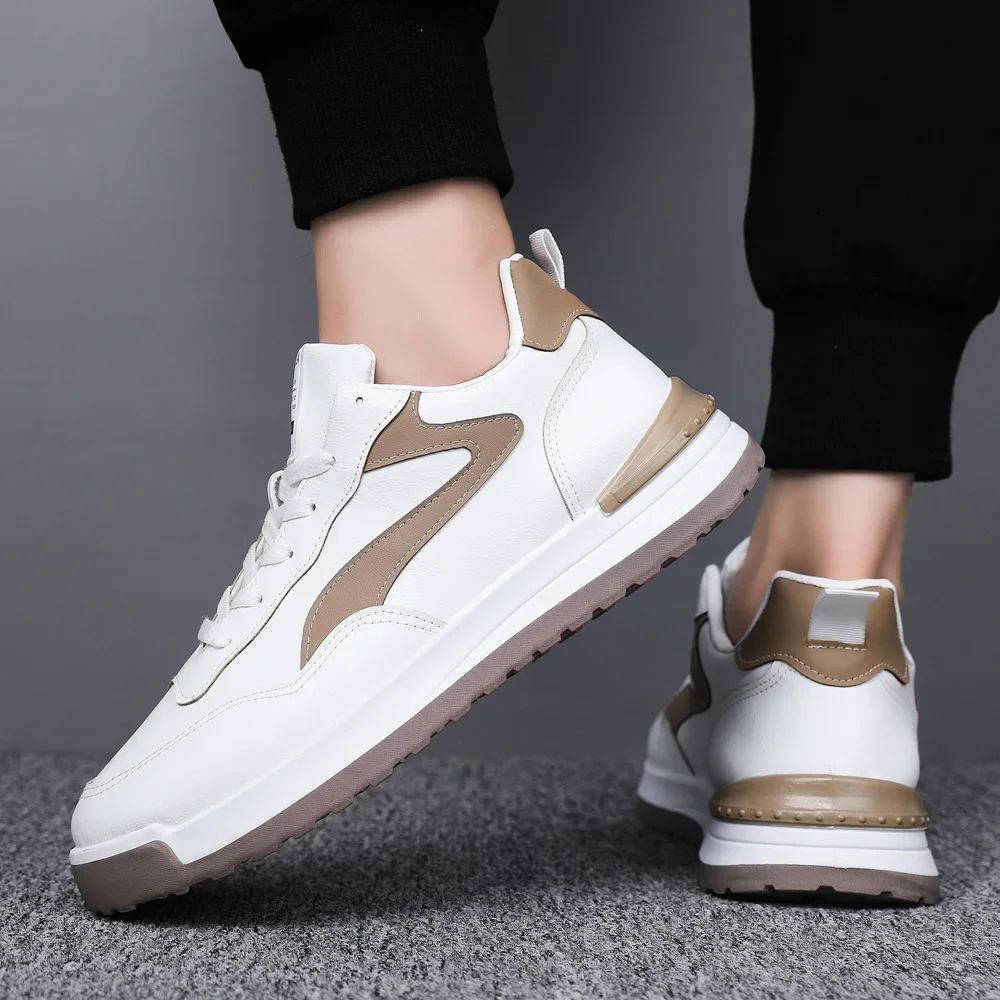 2024 New Shoes for Men Comfortable Lace Up Flat Men's Casual Shoes Outdoor Men's Sneakers Fashion Sport Vulcanized Shoes Male
