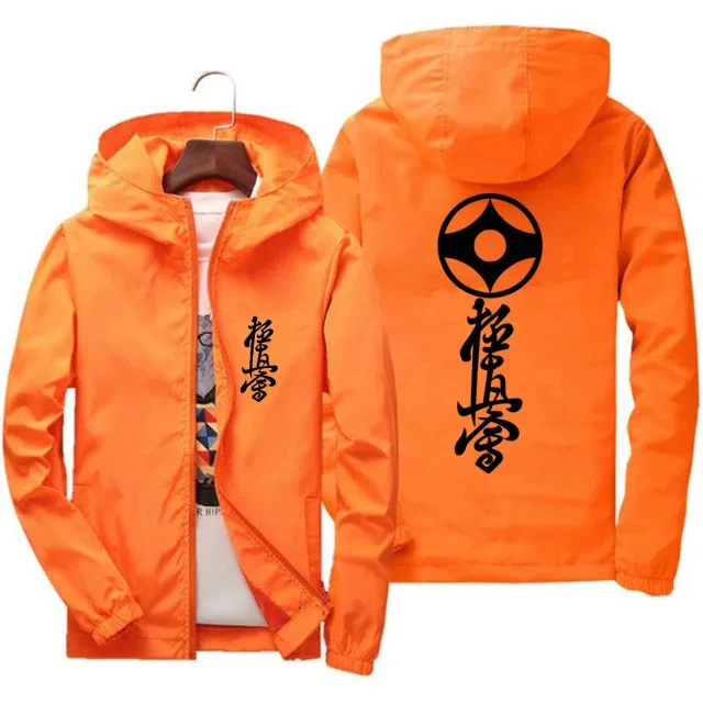 Kyokushin Karate dünne Unisex-Motorrad winddichte Herren-Reißverschluss-Feder-Outdoor-Sport-Regenschutzjacke in Übergröße – Detail 8