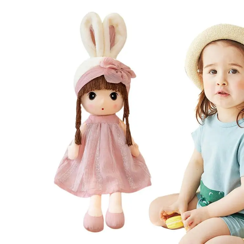 

Мягкая кукла для девочки, мягкая кукла для сна, мягкая плюшевая игрушка для девочки, удобная мультяшная фигурка маленькой девочки, кукла для друзей и
