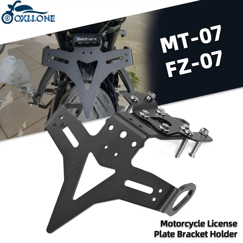 

Motorcycle Accessories ALUMINIUM License Plate Bracket Holder FOR Yamaha MT-07 FZ-07 FZ 07 Tail Tidy MT 07 Moto Cage Tail Tidy