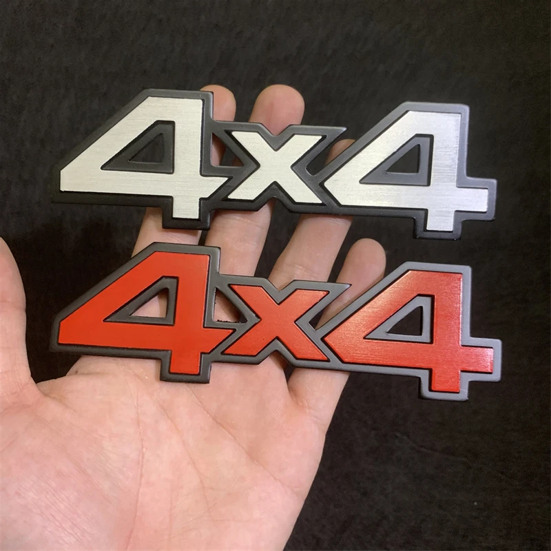 

3D Car 4X4 off-road four-wheel Drive Metal Aluminium Alloy Tail Label Side Label Decoration Sticker Modification Accessories
