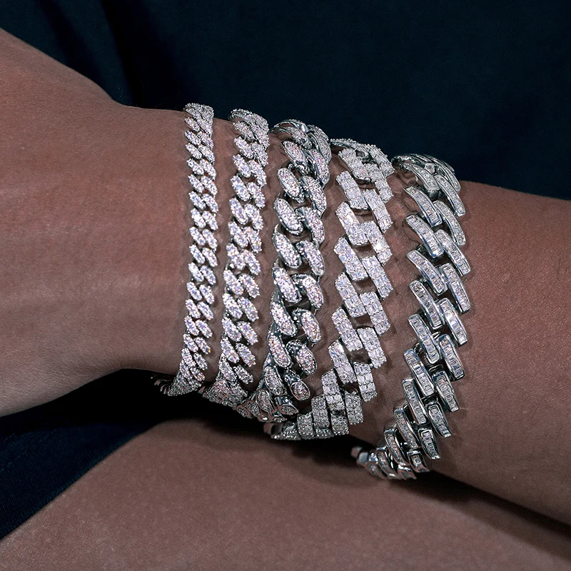 Pulsera En Oro Blanco Y Diamantes | Joyería Firenze