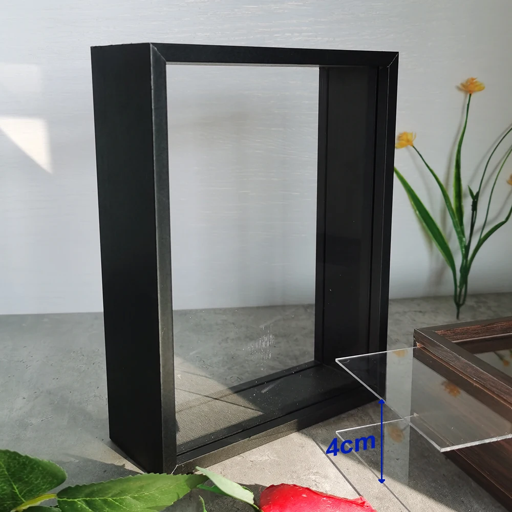 ShawFly Cornice 3D Profonda 22.5x22.5x6.5cm - Scatola Ombra Per Foto, Medaglie, Fiori Secchi - Foto 6