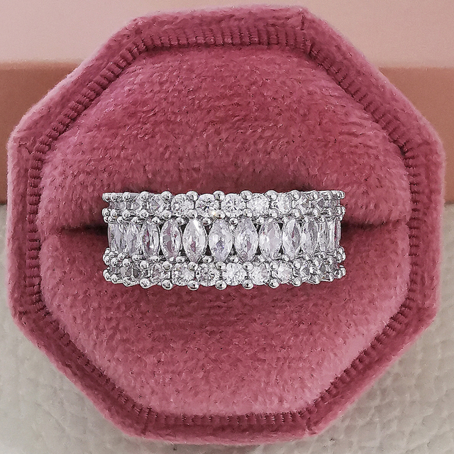 Wedding Band Eternity Ring For Women Big Gift For Ladies Love Wholesale Lots Bulk Jewelry R5578