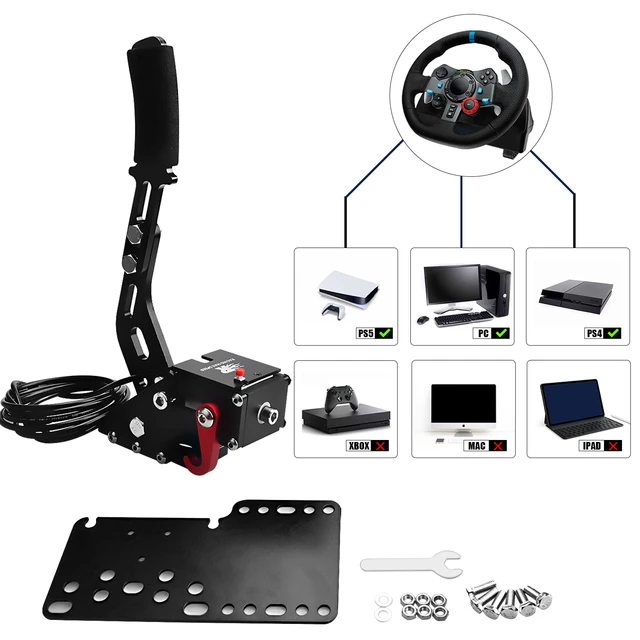 Freio de mão para Logitech, Volante para Jogar PS5, PS4, PC Console, Racing  Simracing Game, G29 - AliExpress