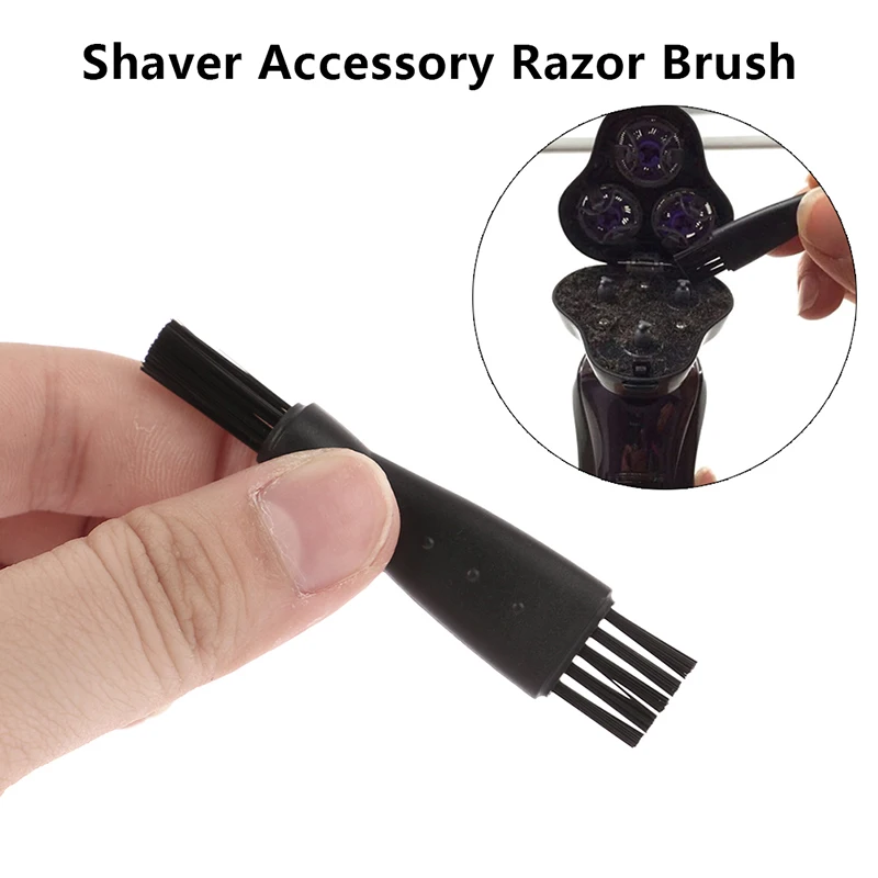 

1pcs Mens Shaver Accessory Razor Brush Hair Remover Cleaning Tool Black Plactic Replacement Head Hair Shaving Tools