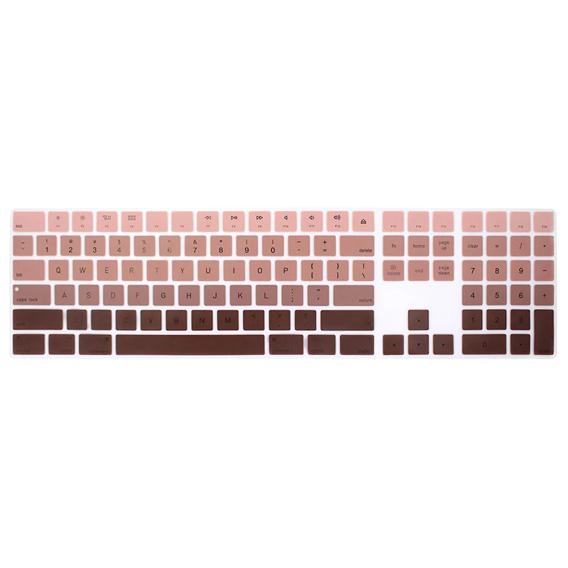 Premium Silicone Keyboard Cover for US Layout Apple Magic Keyboard with Numeric Keypad