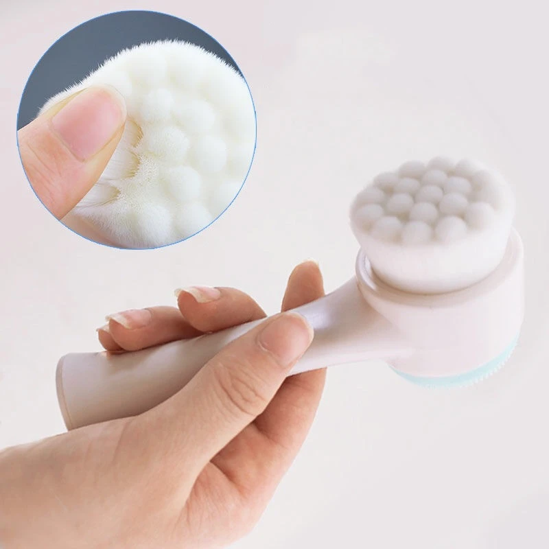 3d silicon double-sided silica gel cleansing brush