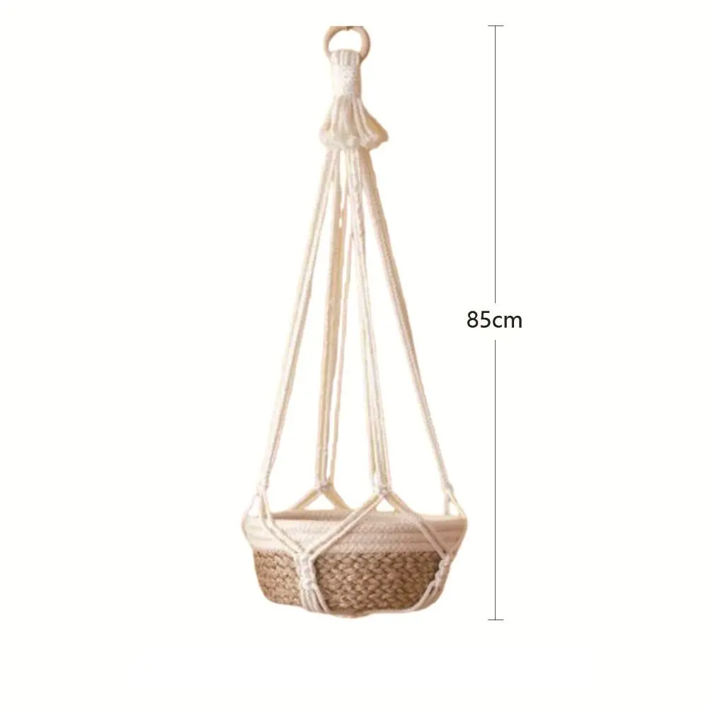 Chic Macrame Hanging Plant Holder for Floral and Garden Decor
