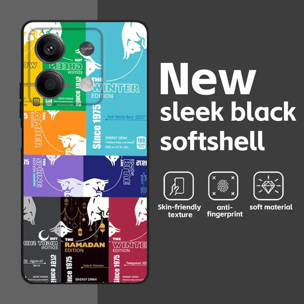 Red Bulls Soft Black Phone Case