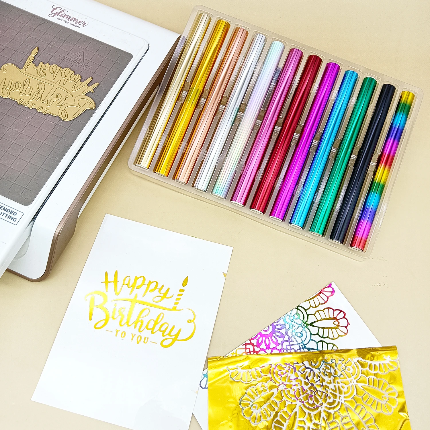 3MX15CM Heat foil Hot Foil Rolls Hot Stamping Foil Paper Holographic Heat Transfer DIY Crafts
