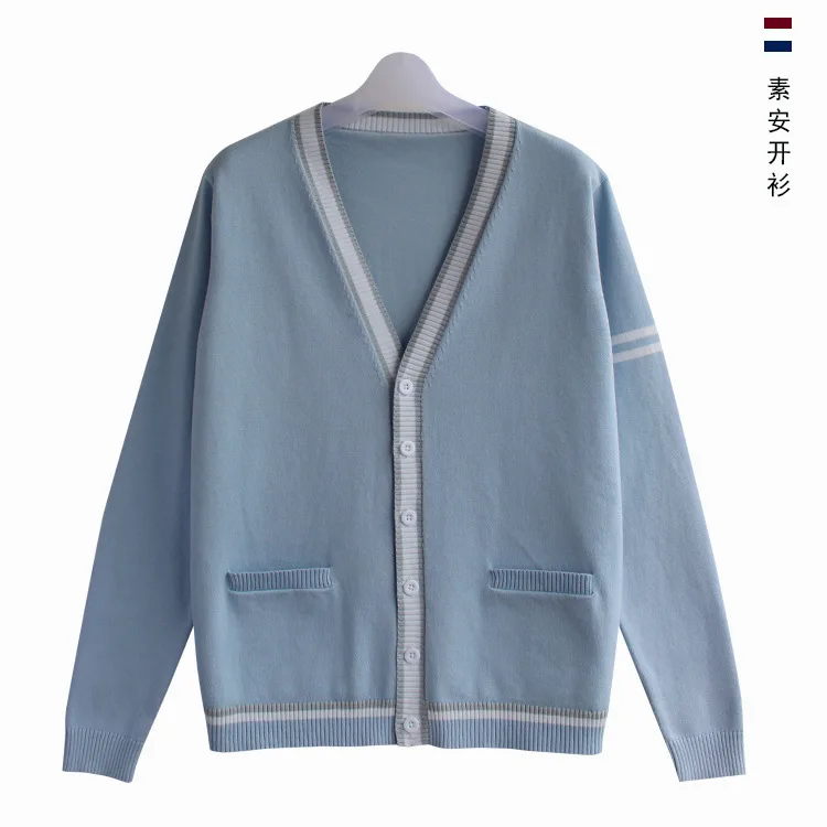 Japanese JK Uniform Cardigan Class Uniform British Student School Knitted Sweater