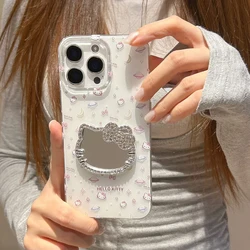 Colorful 3D Bow Makeup Mirror White Acrylic Phone Case Cover - Honor X6d (1)