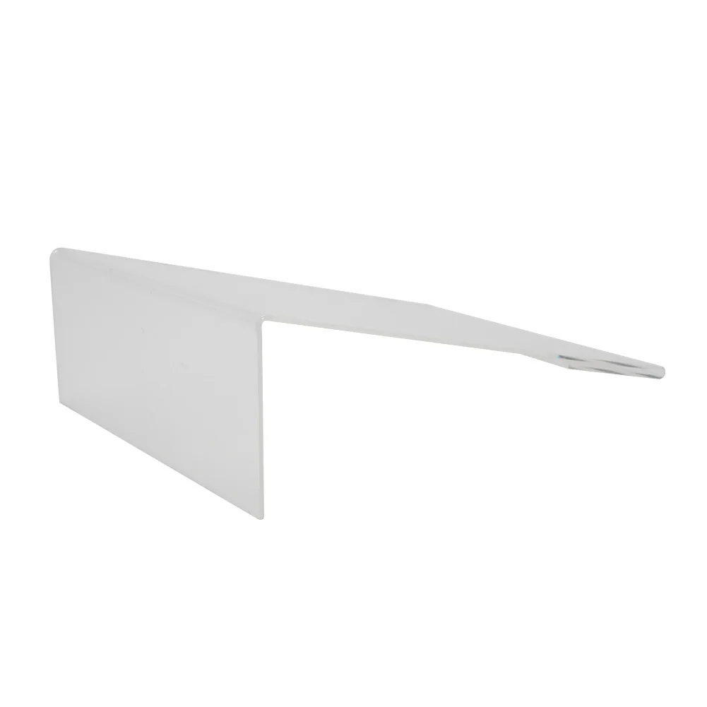 Acrylic Display Holder 1 Pcs Acrylic Sign Holder Clear Water-Resistant Slanted Table Display Stand L-shaped A4 Display For Office Restaurant