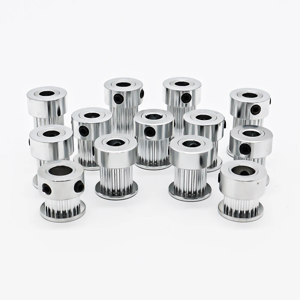 휠 동기 GT2 기어 CNC 3D 프린터 부품, 12T 톱니, 2GT 타이밍 풀리 보어, 4mm, 5mm, 2MGT 오픈 타이밍 벨트 너비 6mm, 10mm, 15mm